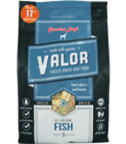 Grandma Lucys Dog Valor Freeze-Dried, Grain Free  Fish  Quinoa 3 Lbs.